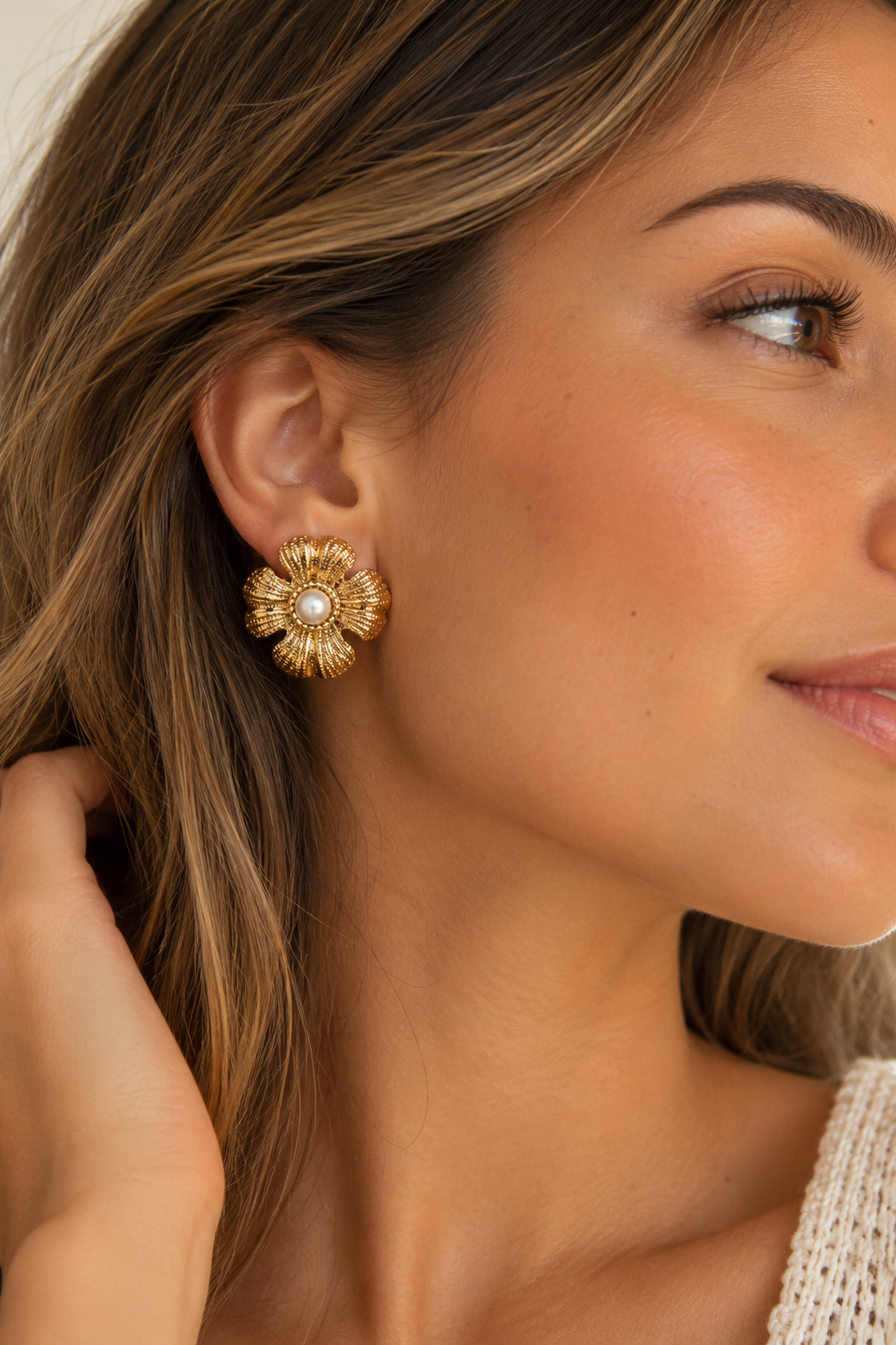 Brincos Fleur Pearl