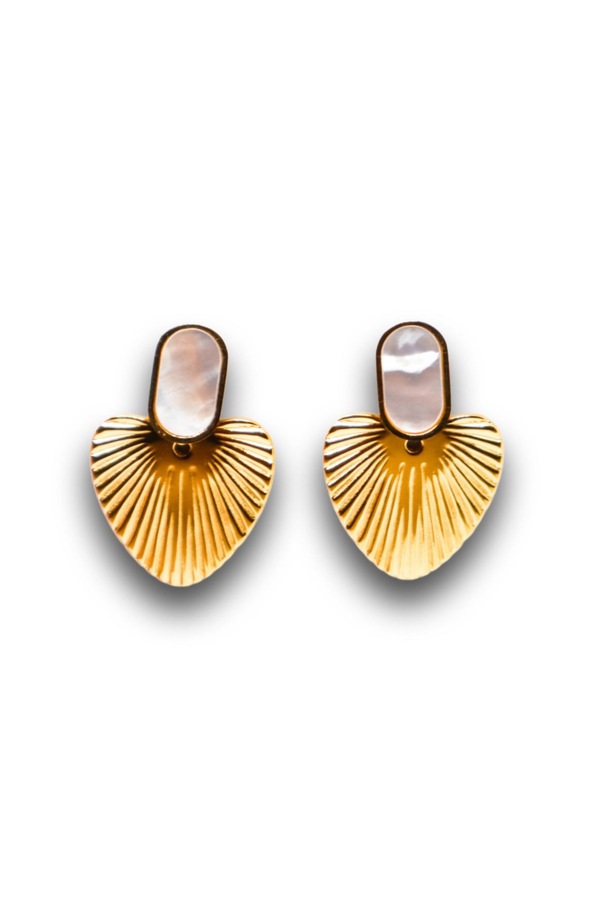 Brincos Golden Heart