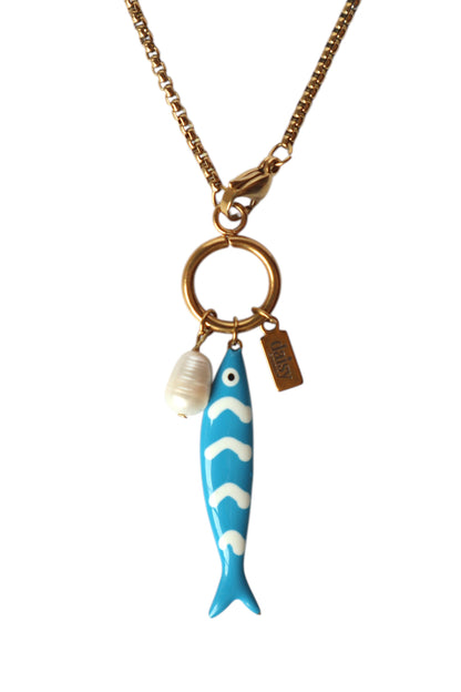 Colar Blue Fish