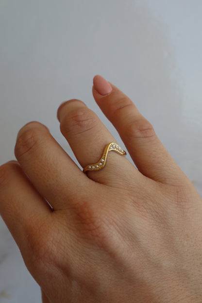 Anel Pearl Wave