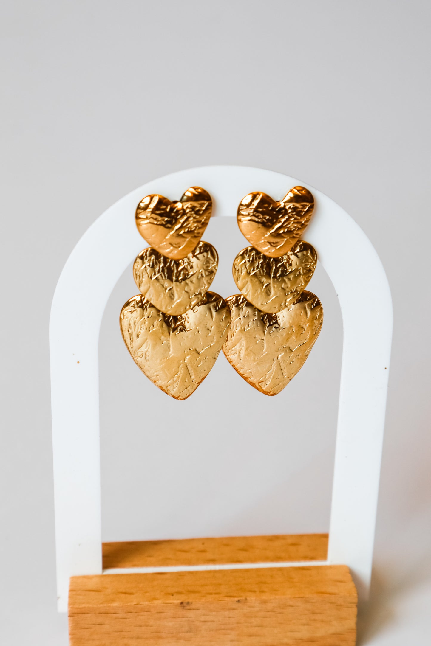 Brincos Triple Heart