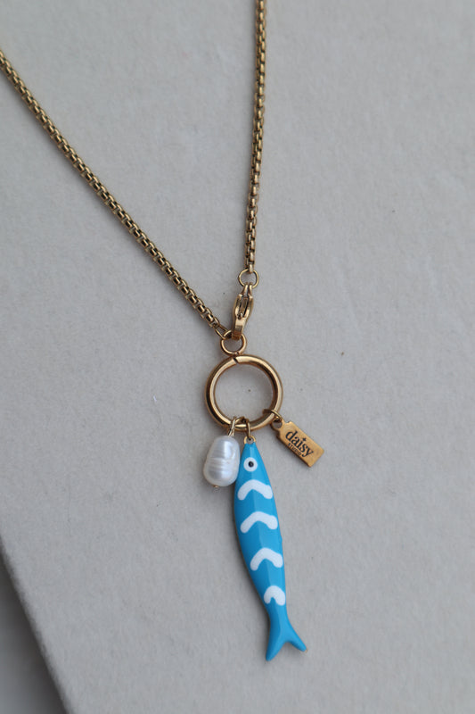 Colar Blue Fish