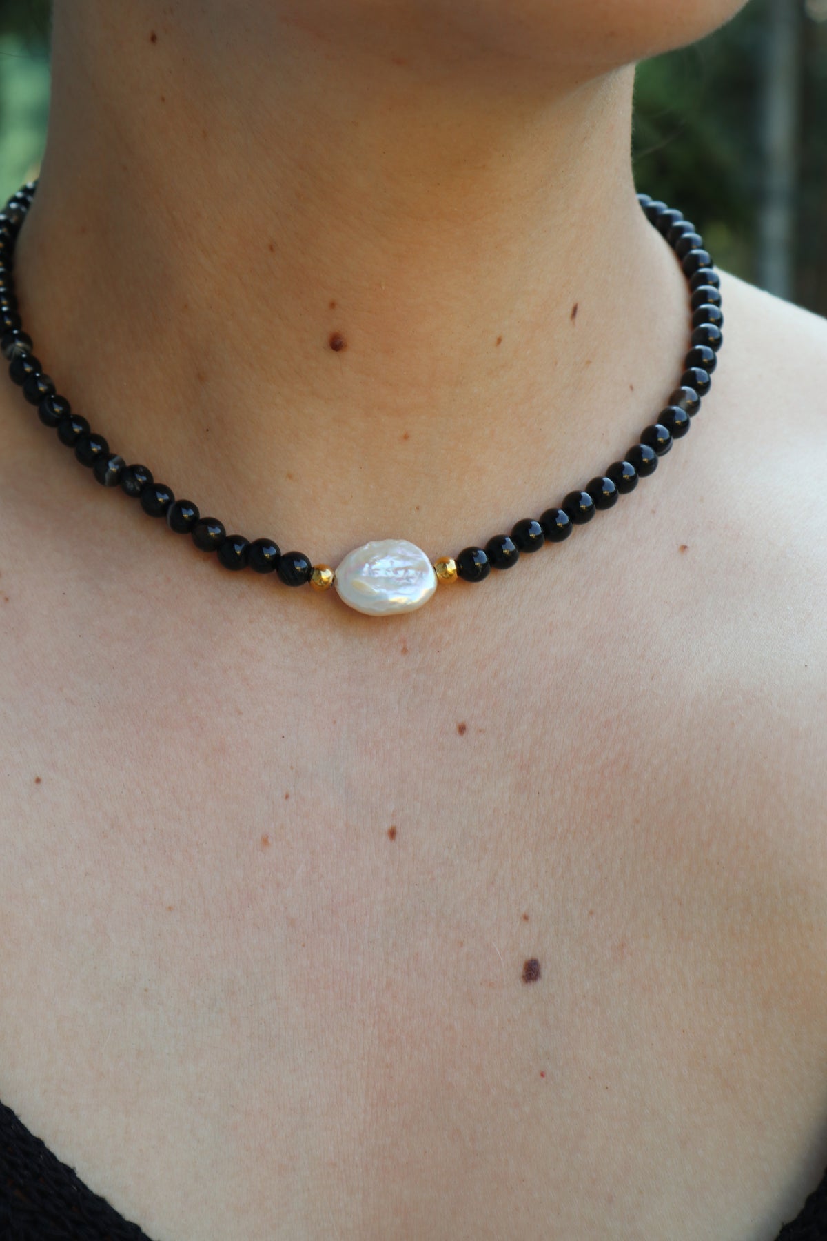 Colar Midnight Pearl