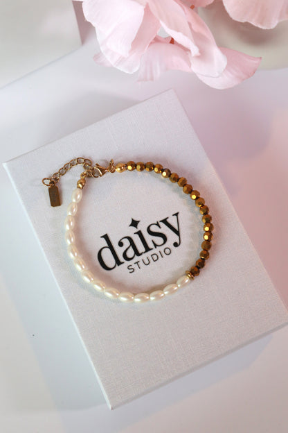 Pulseira Golden Pearl