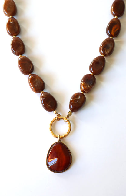 Colar Amber Stone