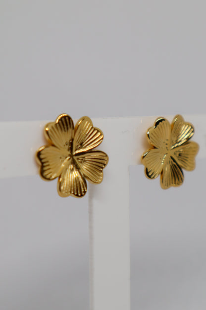 Brincos Golden Petal